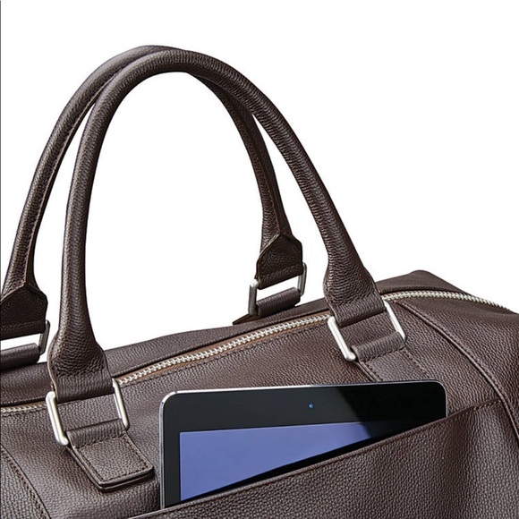 samsonite mens leather classic weekender